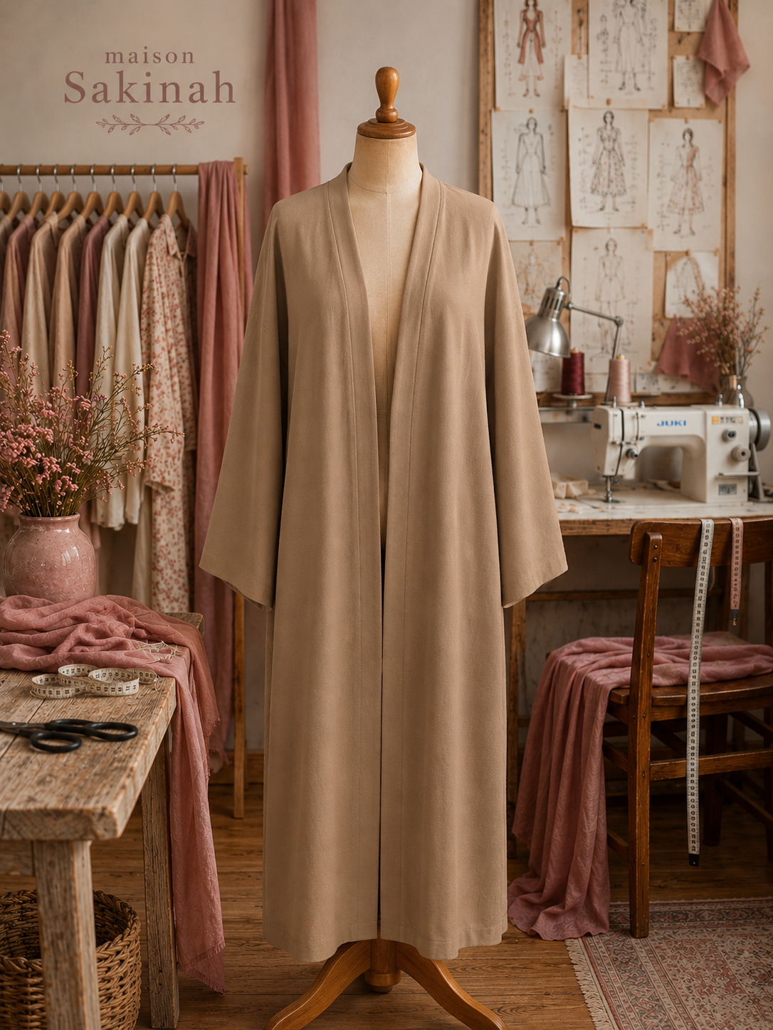Kimono lin cappuccino